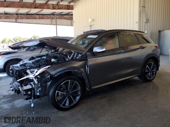 2024 Infiniti QX50 Sport with VIN 3PCAJ5FA1RF109371, listed as a Copart auction lot 44373555 with 5,217 mi miles and Non repairable. Bid and sale history available at DreamBid. Image 1.