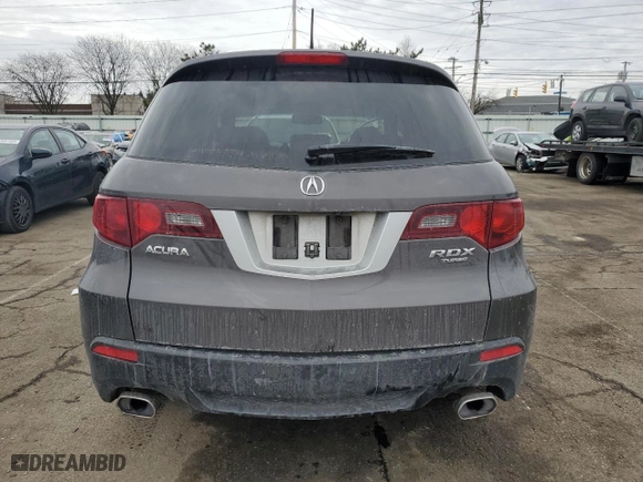 2010 Acura RDX Tech Pkg with VIN 5J8TB2H52AA000565, listed as a Copart auction lot 43120135 with 135,203 mi miles and Salvage Title. Bid and sale history available at carsss.com. Image 6.