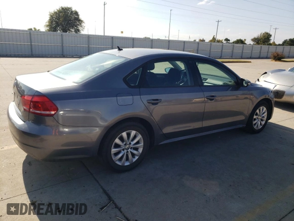 2012 Volkswagen Passat S w/Appearance with VIN 1VWAP7A32CC011258, listed as a Copart auction lot 78273454 with 156,014 mi miles and Salvage Title. Bid and sale history available at carsss.com. Image 3.