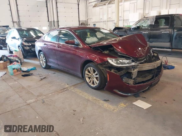2015 Chrysler 200 Limited z VIN 1C3CCCAB0FN715768, wystawiony jako IAAI lot #42174378 z przebiegiem 130 676 mil mil oraz . Historia ofert i sprzedaży dostępna na DreamBid. Obrazek 1.