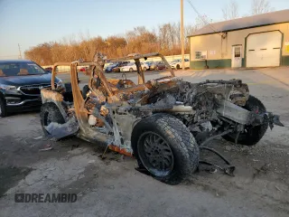2018 Jeep Wrangler Unlimited Rubicon z VIN 1C4HJXFG6JW136094, wystawiony jako Copart lot #81048134 z przebiegiem Nie podano mil oraz Szkoda całkowita • Salvage title. Historia ofert i sprzedaży dostępna na DreamBid. Obrazek 4.