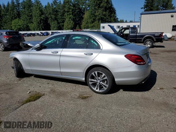2017 Mercedes-Benz C 300 z VIN 55SWF4KB2HU188885, wystawiony jako Copart lot #59305435 z przebiegiem Nie podano mil oraz Szkoda całkowita • Salvage title. Historia ofert i sprzedaży dostępna na DreamBid. Obrazek 2.
