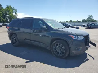 2021 Chevrolet Traverse RS with VIN 1GNERJKWXMJ194076, listed as a Copart auction lot 57808675 with 128,561 mi miles and Salvage title. Bid and sale history available at DreamBid. Image 4.