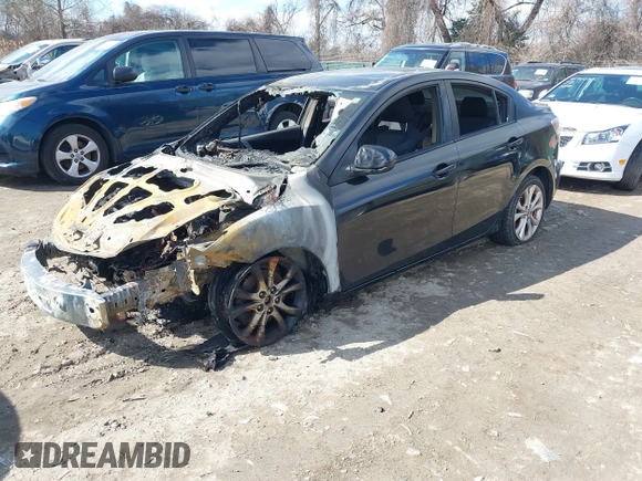 2011 Mazda Mazda3 s Sport with VIN JM1BL1U65B1475869, listed as a IAAI auction lot 41665008 with 59,300 mi miles. Bid and sale history available at carsss.com. Image 2.