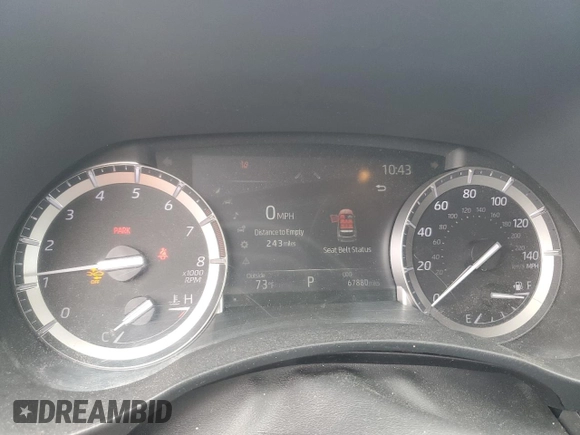 2022 Toyota Highlander XLE with VIN 5TDGZRBH0NS204460, listed as a Copart auction lot 61422635 with 67,880 mi miles and Salvage title. Bid and sale history available at DreamBid. Image 9.