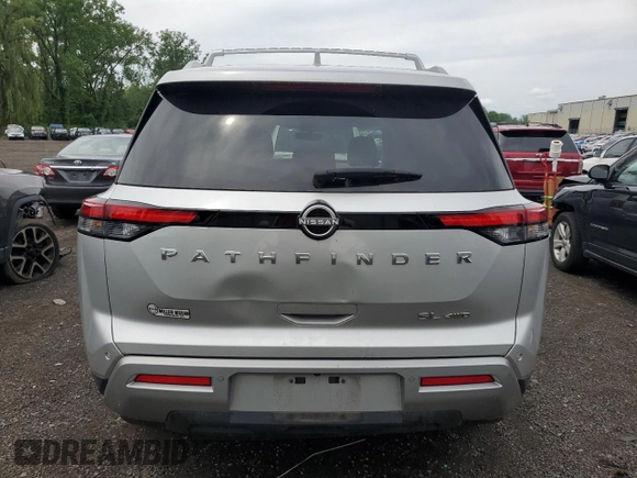 2023 Nissan Pathfinder SL with VIN 5N1DR3CC9PC242434, listed as a Copart auction lot 63191855 with 31,893 mi miles and Salvage title. Bid and sale history available at DreamBid. Image 6.
