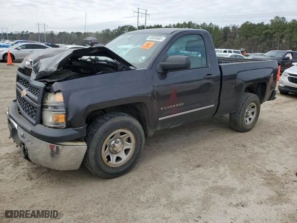 2015 Chevrolet Silverado 1500 Work Truck with VIN 1GCNCPEH0FZ313638, listed as a Copart auction lot 45659565 with 143,760 mi miles and Salvage Title. Bid and sale history available at carsss.com. Image 1.