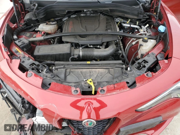 2019 Alfa Romeo Stelvio Ti Sport z VIN ZASPAKBN4K7C54604, wystawiony jako Copart lot #49912975 z przebiegiem 40 301 mil mil oraz Szkoda całkowita • Salvage title. Historia ofert i sprzedaży dostępna na DreamBid. Obrazek 12.