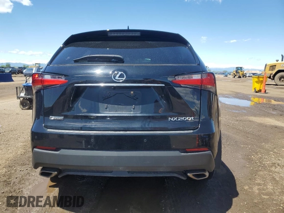 2017 Lexus NX 200t with VIN JTJBARBZ6H2132909, listed as a Copart auction lot 57345325 with 84,294 mi miles and Salvage title. Bid and sale history available at DreamBid. Image 6.