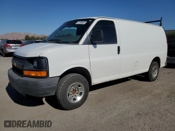 2013 Chevrolet Express Cargo с VIN 1GCWGFBA2D1115617, выставлен на аукционе Copart как лот 61756645 с пробегом 302 668 миль миль и Списание • Salvage title. История ставок и продаж доступна на DreamBid. Изображение 1.