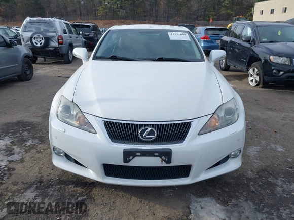 2010 Lexus IS with VIN JTHFE2C21A2500693, listed as a IAAI auction lot 41331609 with 84,274 mi miles. Bid and sale history available at carsss.com. Image 12.