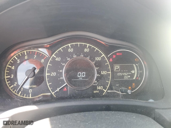 2015 Nissan Versa Note SR with VIN 3N1CE2CP9FL369859, listed as a Copart auction lot 46931965 with 105,492 mi miles and Salvage Title. Bid and sale history available at carsss.com. Image 9.