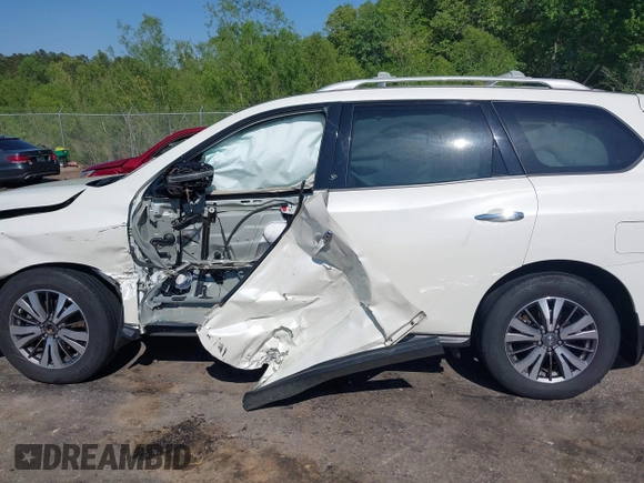 2017 Nissan Pathfinder S with VIN 5N1DR2MN1HC694910, listed as a IAAI auction lot 41978827 with 95,703 mi miles and . Bid and sale history available at DreamBid. Image 14.