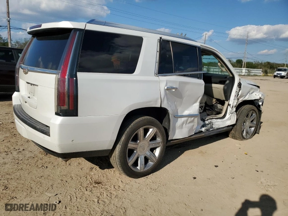 2020 Cadillac Escalade Premium Luxury with VIN 1GYS4CKJ1LR156921, listed as a Copart auction lot 79101074 with 80,991 mi miles and Salvage Title. Bid and sale history available at carsss.com. Image 3.