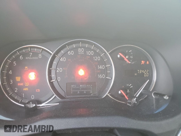 2014 Nissan Maxima S with VIN 1N4AA5AP8EC472503, listed as a Copart auction lot 58904955 with 73,422 mi miles and Salvage title. Bid and sale history available at DreamBid. Image 9.
