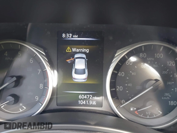2018 Infiniti Q50 Sport with VIN JN1EV7AP6JM366702, listed as a IAAI auction lot 41852058 with 60,472 mi miles and . Bid and sale history available at carsss.com. Image 7.