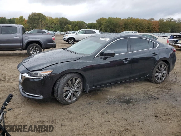 2019 Mazda 6 Grand Touring Reserve with VIN JM1GL1WY0K1508751, listed as a Copart auction lot 74069683 with 87,838 mi miles and . Bid and sale history available at DreamBid. Image 1.