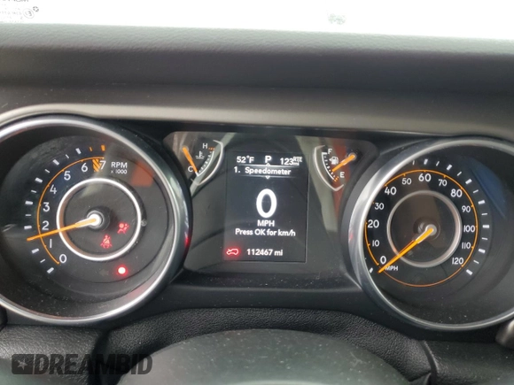 2018 Jeep Wrangler Unlimited Sport S z VIN 1C4HJXDG3JW274310, wystawiony jako Copart lot #53448895 z przebiegiem 112 467 mil mil oraz Szkoda całkowita • Salvage title. Historia ofert i sprzedaży dostępna na DreamBid. Obrazek 9.