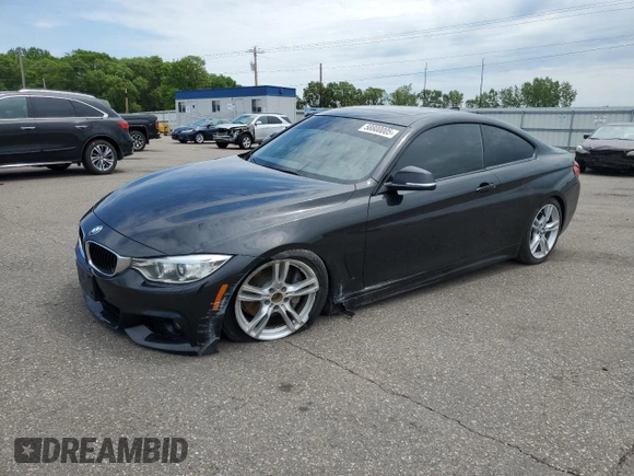 2016 BMW 4 Series 428i xDrive with VIN WBA3N9C54GK249830, listed as a Copart auction lot 58800005 with 193,453 mi miles and Clean title. Bid and sale history available at DreamBid. Image 1.