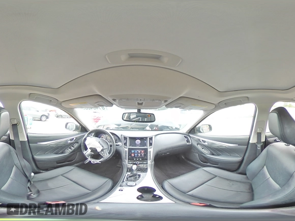 2015 Infiniti Q50 Premium with VIN JN1BV7AP9FM339066, listed as a Copart auction lot 61464355 with 168,471 mi miles and Salvage title. Bid and sale history available at DreamBid. Image 15.