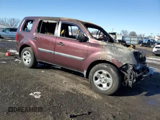 2011 Honda Pilot LX with VIN 5FNYF4H23BB023467, listed as a Copart auction lot 89075975 with 0 mi miles and Non Repairable. Bid and sale history available at carsss.com. Image 4.