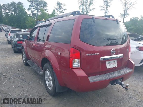 2008 Nissan Pathfinder LE with VIN 5N1AR18U38C632388, listed as a IAAI auction lot 42252546 with 256,995 mi miles and . Bid and sale history available at DreamBid. Image 3.