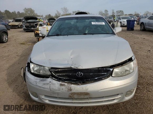 2001 Toyota Solara SE with VIN 2T1CF28P81C474651, listed as a Copart auction lot 75638934 with 141,474 mi miles and Salvage Title. Bid and sale history available at carsss.com. Image 5.