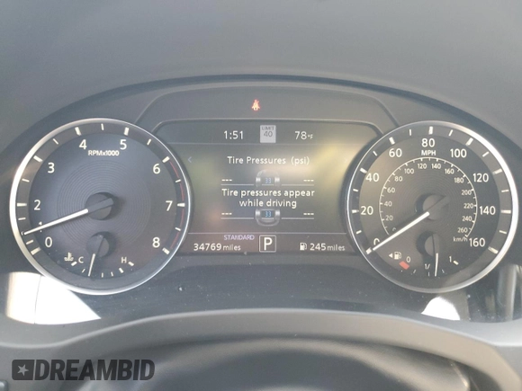 2023 Infiniti QX50 Sport with VIN 3PCAJ5FA8PF116427, listed as a Copart auction lot 56486685 with 34,769 mi miles and Salvage title. Bid and sale history available at DreamBid. Image 9.