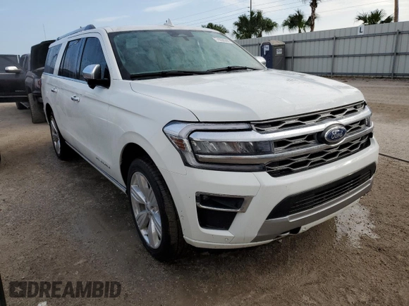 2024 Ford Expedition Max Platinum with VIN 1FMJK1M81REA23223, listed as a Copart auction lot 74358344 with Not provided miles and Non repairable. Bid and sale history available at DreamBid. Image 4.