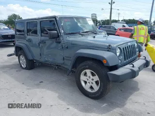 2015 Jeep Wrangler Unlimited Willys Wheeler with VIN 1C4BJWDG2FL730323, listed as a IAAI auction lot 41958605 with 75,192 mi miles and . Bid and sale history available at DreamBid. Image 1.
