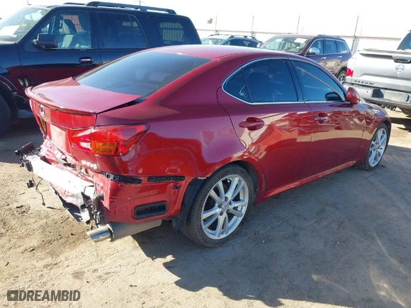 2006 Lexus IS 350 Auto with VIN JTHBE262065005210, listed as a IAAI auction lot 41525382 with 115,602 mi miles. Bid and sale history available at carsss.com. Image 4.