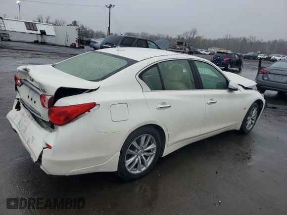 2017 Infiniti Q50 2.0t Premium with VIN JN1CV7AR1HM681670, listed as a Copart auction lot 51450165 with 87,020 mi miles and Salvage Title. Bid and sale history available at carsss.com. Image 3.