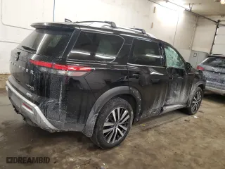 2022 Nissan Pathfinder Platinum with VIN 5N1DR3DK5NC270525, listed as a Copart auction lot 45539095 with 36,647 mi miles and Salvage Title. Bid and sale history available at carsss.com. Image 3.
