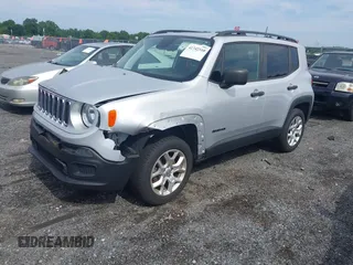 2018 Jeep Renegade Sport with VIN ZACCJBAB3JPJ41711, listed as a IAAI auction lot 42742310 with 76,773 mi miles and . Bid and sale history available at DreamBid. Image 2.