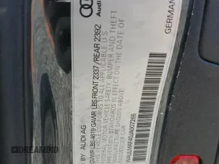2018 Audi A4 Premium Plus z VIN WAULMAF40JA007265, wystawiony jako Copart lot #59604915 z przebiegiem 36 710 mil mil oraz Szkoda całkowita • Salvage title. Historia ofert i sprzedaży dostępna na DreamBid. Obrazek 13.