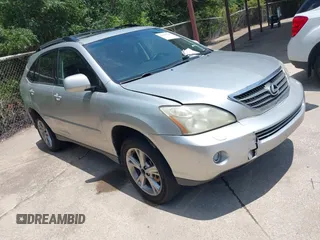 2006 Lexus RX 400h with VIN JTJGW31U362000391, listed as a IAAI auction lot 42687783 with 213,890 mi miles and . Bid and sale history available at DreamBid. Image 1.