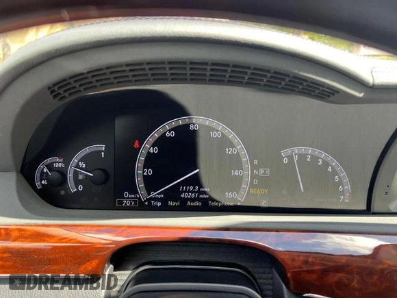 2010 Mercedes-Benz S 400 with VIN WDDNG9FB0AA311394, listed as a Copart auction lot 47423645 with 40,310 mi miles and Salvage Title. Bid and sale history available at DreamBid. Image 8.