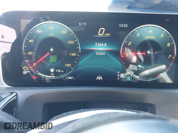 2019 Mercedes-Benz A 220 with VIN WDD3G4EB6KW028269, listed as a IAAI auction lot 41863842 with 53,654 mi miles and . Bid and sale history available at DreamBid. Image 7.