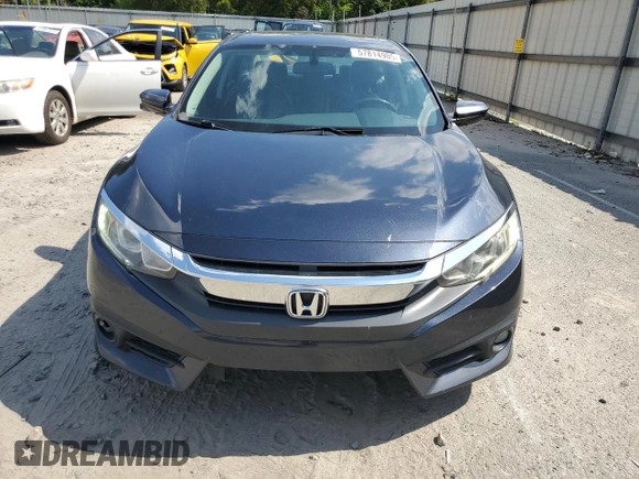 2016 Honda Civic EX-L with VIN 19XFC1F78GE044325, listed as a Copart auction lot 57814905 with 142,040 mi miles and Salvage title. Bid and sale history available at DreamBid. Image 5.