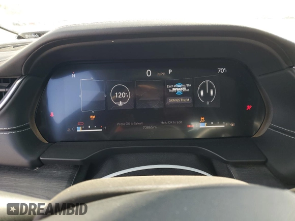 2022 Jeep Grand Cherokee Overland with VIN 1C4RJKDG2N8536125, listed as a Copart auction lot 50843965 with 70,865 mi miles and Salvage title. Bid and sale history available at DreamBid. Image 9.