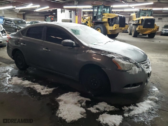 2015 Nissan Sentra SR with VIN 3N1AB7AP0FY235843, listed as a Copart auction lot 42743895 with 127,624 mi miles and Salvage Title. Bid and sale history available at carsss.com. Image 4.
