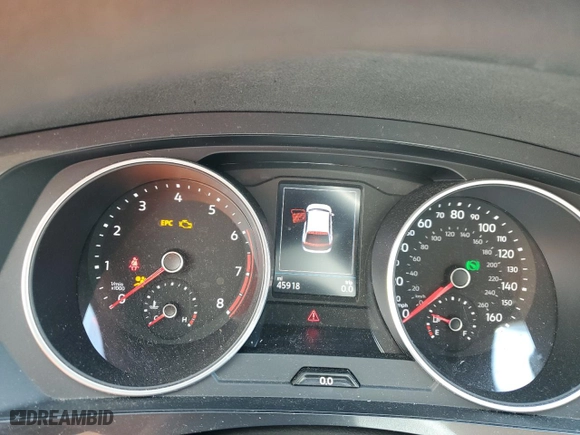 2021 Volkswagen Tiguan S with VIN 3VV1B7AX9MM019203, listed as a Copart auction lot 43536875 with 45,918 mi miles and Salvage Title. Bid and sale history available at carsss.com. Image 9.