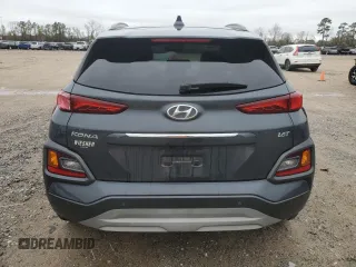 2021 Hyundai Kona Ultimate with VIN KM8K53A55MU665296, listed as a Copart auction lot 87856885 with 28,574 mi miles and Salvage Title. Bid and sale history available at carsss.com. Image 6.