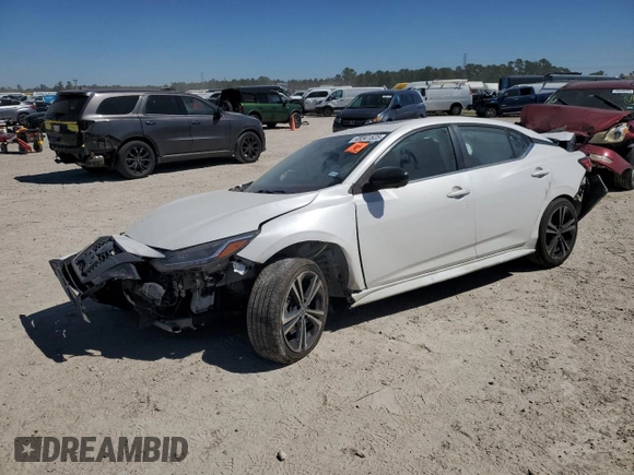 2021 Nissan Sentra SR with VIN 3N1AB8DV1MY308988, listed as a Copart auction lot 49341525 with 64,987 mi miles and Salvage Title. Bid and sale history available at carsss.com. Image 1.
