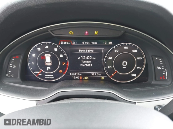 2018 Audi Q7 Premium Plus with VIN WA1LHAF74JD001365, listed as a IAAI auction lot 41503241 with 114,110 mi miles. Bid and sale history available at carsss.com. Image 7.