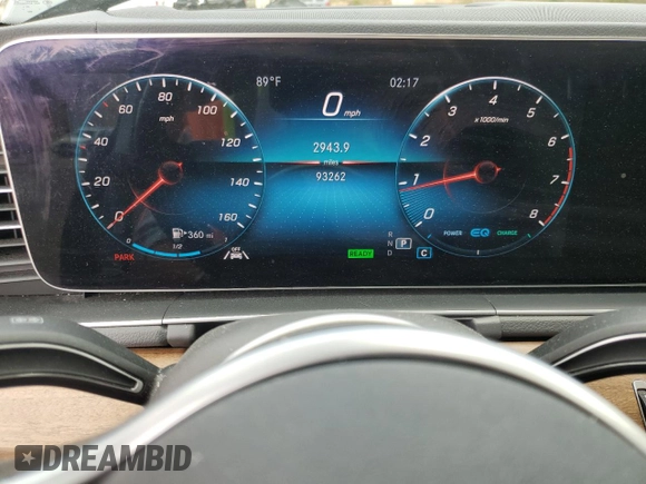 2020 Mercedes-Benz GLS 450 z VIN 4JGFF5KE1LA166505, wystawiony jako Copart lot #57130725 z przebiegiem 93 262 mil mil oraz Czysty tytuł • Clean title. Historia ofert i sprzedaży dostępna na DreamBid. Obrazek 9.