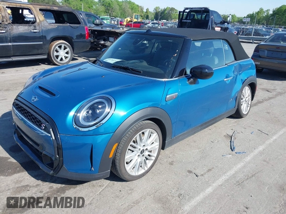 2024 MINI Convertible Cooper S with VIN WMW43DL00R3R86652, listed as a IAAI auction lot 41991333 with 7,417 mi miles and . Bid and sale history available at DreamBid. Image 18.