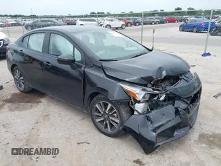 2021 Nissan Versa SV with VIN 3N1CN8EV2ML839399, listed as a IAAI auction lot 42472811 with 84,635 mi miles and . Bid and sale history available at DreamBid. Image 1.