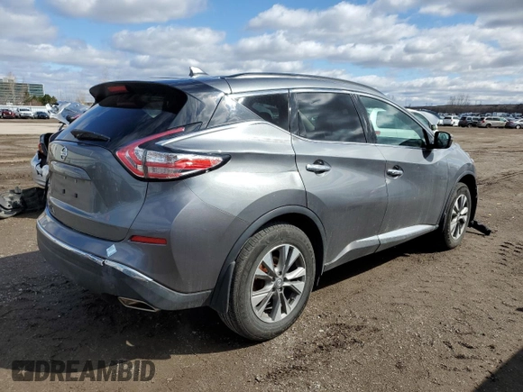2018 Nissan Murano S with VIN 5N1AZ2MG8JN177392, listed as a Copart auction lot 52911115 with 163,400 mi miles and Clean Title. Bid and sale history available at DreamBid. Image 3.