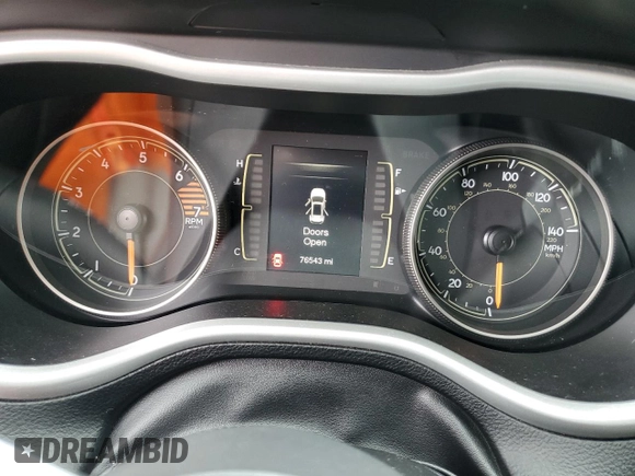 2018 Jeep Cherokee Latitude Plus with VIN 1C4PJLLB3JD542598, listed as a Copart auction lot 51482035 with 76,543 mi miles and Salvage Title. Bid and sale history available at DreamBid. Image 9.